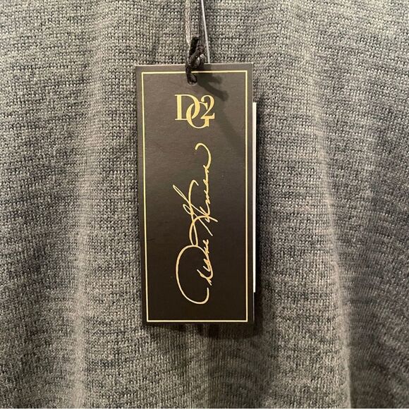 DG2 by Diane Gilman Charcoal Long Sleeve Top, Size Large - Picture 9 of 10